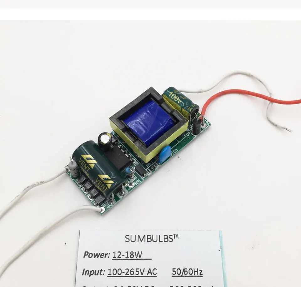 3W 5W 10W 15W 20W 25W 30W 35 Вт с драйвером постоянного тока для светодиода 100V 220V преобразователь переменного тока в постоянный Питание трансформатор доска 50/60hz