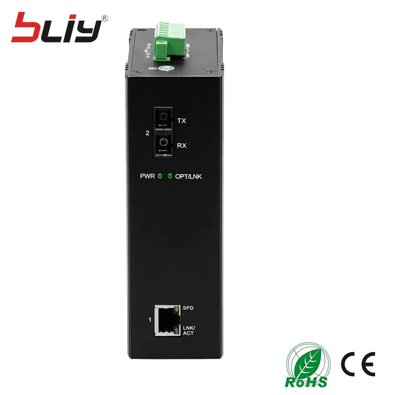 Bliy 1000 Мбит/с 2 порт 58 V гигабитный коммутатор ethernet промышленный с 1 двойной волоконно-оптический коммутатор порт LAN переключатель POE mikrotik 1 rj45