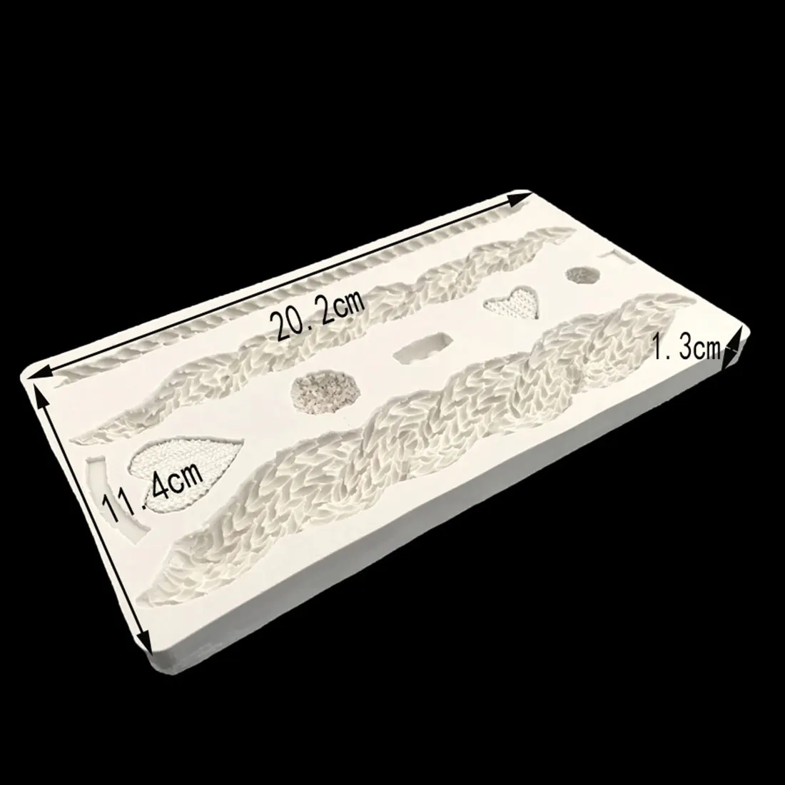 Новинка! 3D текстура вязания силиконовая форма для Рождественского торта мастики