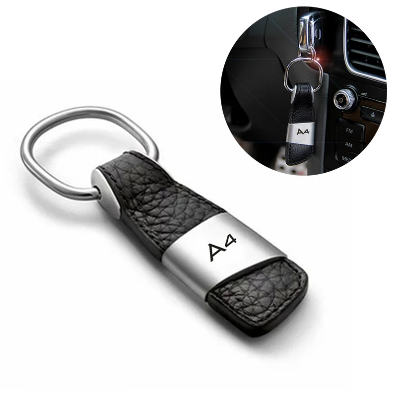 1 Кожаная Автомобильная эмблема с логотипом A4 брелок для Audi B6 B8 B7 B5 B9 S4 RS4 навигация