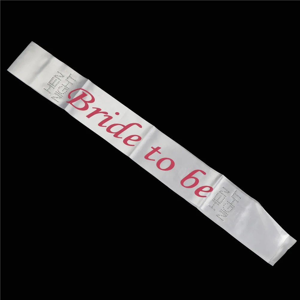 1PCS Satin Bride to Be Sash with Diamond Bachelorette Party for Hen Bridal Shower Wedding Decoration | Дом и сад