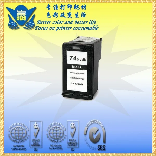 Переработанный картридж для чернил JIANYINGCHEN замена HP74xl CB335WN officejet все в одном 5700