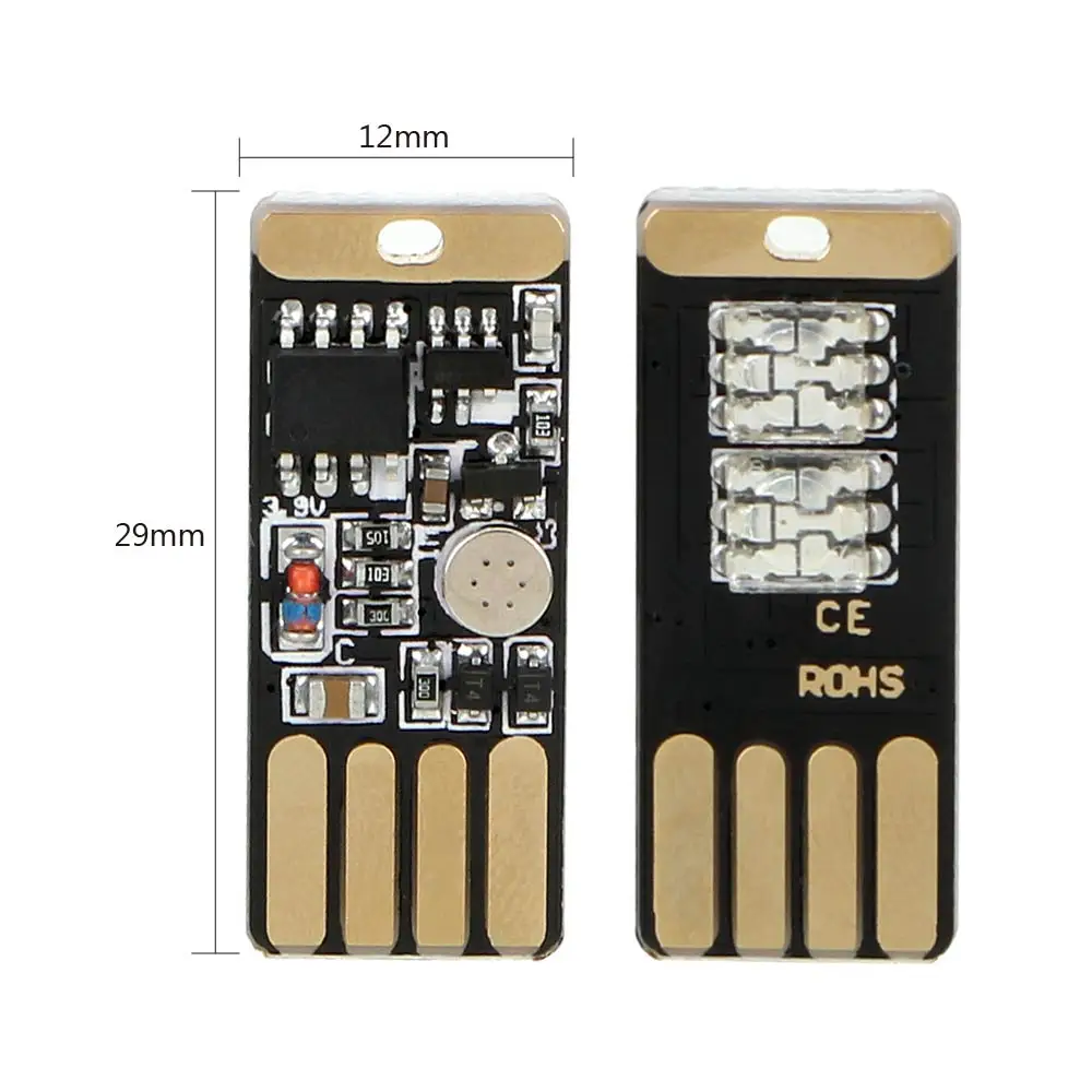 YOSOLO USB Автомобильный светодиодный атмосферный светильник 3 цвета сенсорное и