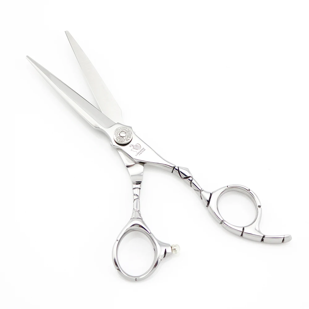 Профессиональные ножницы для волос 6 дюймов Парикмахерские резные цветок винт