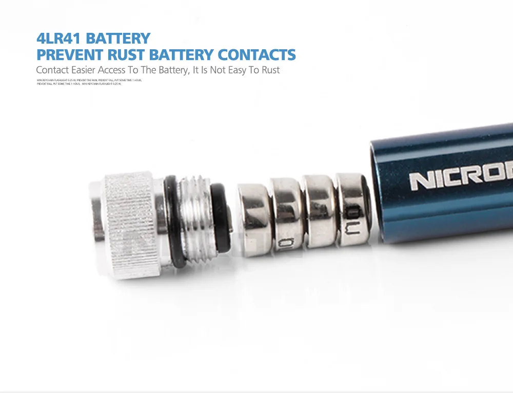 NICRON Micro СВЕТОДИОДНЫЙ светильник-брелок Водонепроницаемый мини светодиодный светильник-вспышка портативный фонарь для дома Карманный Походный светильник G10A1