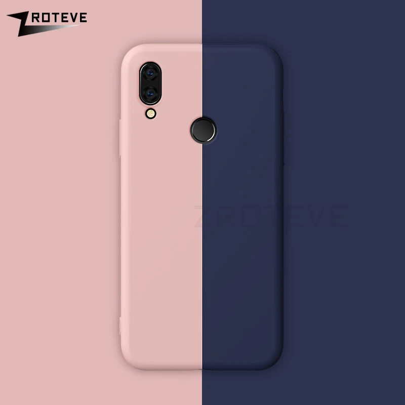 ZROTEVE чехол для Xiaomi Redmi Note 7 Pro Чехол тонкий из ТПУ мягкий Жидкая силиконовая задняя