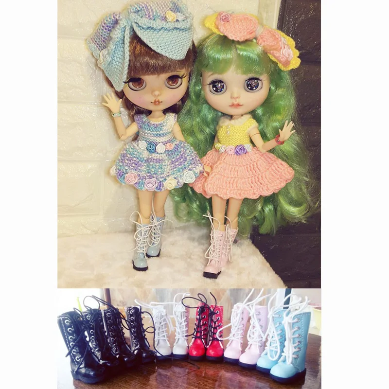 1 пара 1/6 масштаб Середины икры Мартин кукольная обувь для Blyth Pullip Azone Barbies Monster