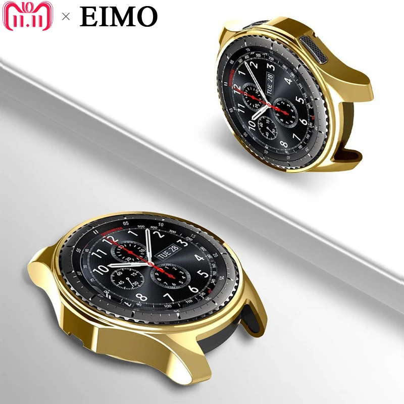 Защитный чехол для часов EIMO для samsung gear S3 frontier band Galaxy Watch, 46 мм, Сменный Чехол из ТПУ для всего корпуса, Смарт-часы