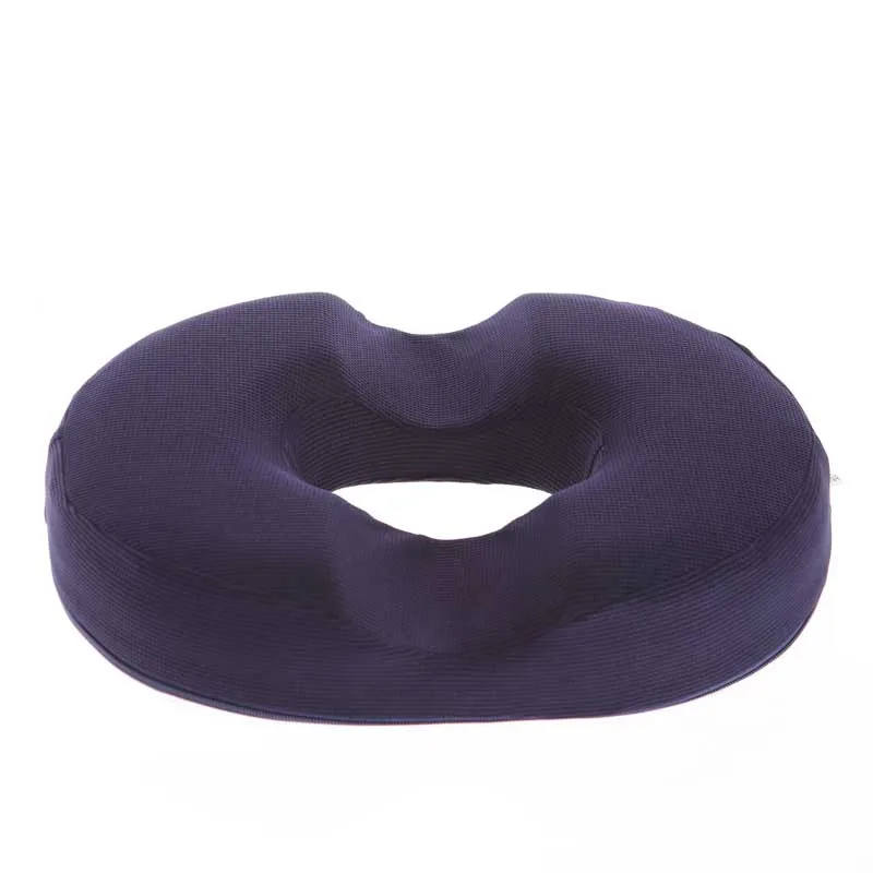 navy blue Массажное кресло с защитой от геморроя, подушка для сидения, Ортопедическая подушка с эффектом пуш-ап для йоги, комфортная подушка из пены, подушка для сидения автомобиля и офиса - Цвет: navy blue