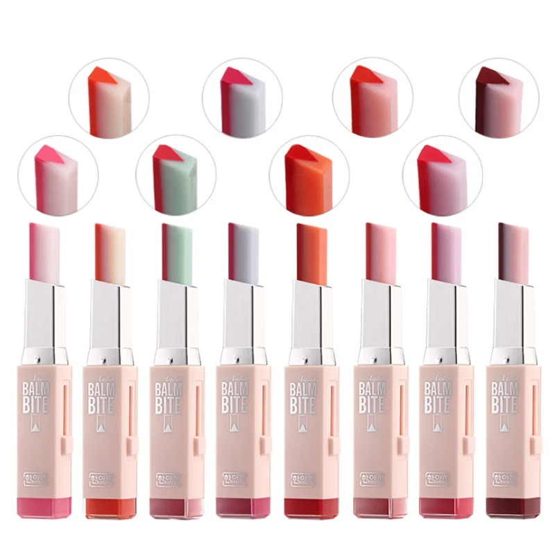 Бренд Hangyashi Make-up увлажняющая и увлажняющая помада V тип постепенная смена стереоскопическая дихроевая помада