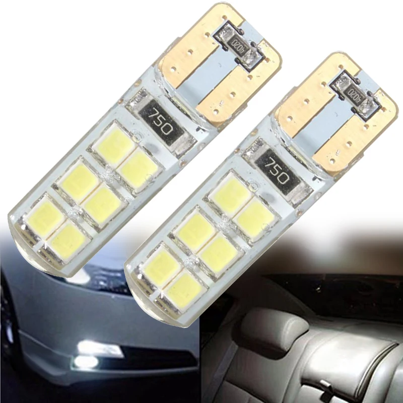 2 шт./компл. T10 194 W5W COB 2835 12LED Автомобильная CAN-шина яркая ширина номерного знака
