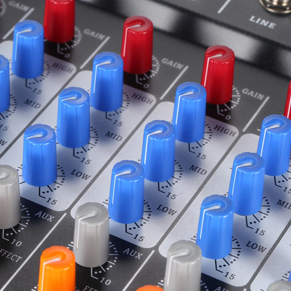 Ammoon 120S USB 12 каналов микрофон линейный аудио миксер пульт XLR вход 3 полосный