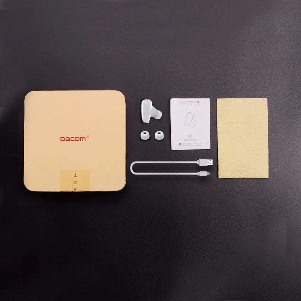 DACOM K8 мини гарнитура Bluetooth с ушной раковиной Kulaklik одиночные вкладыши невидимые