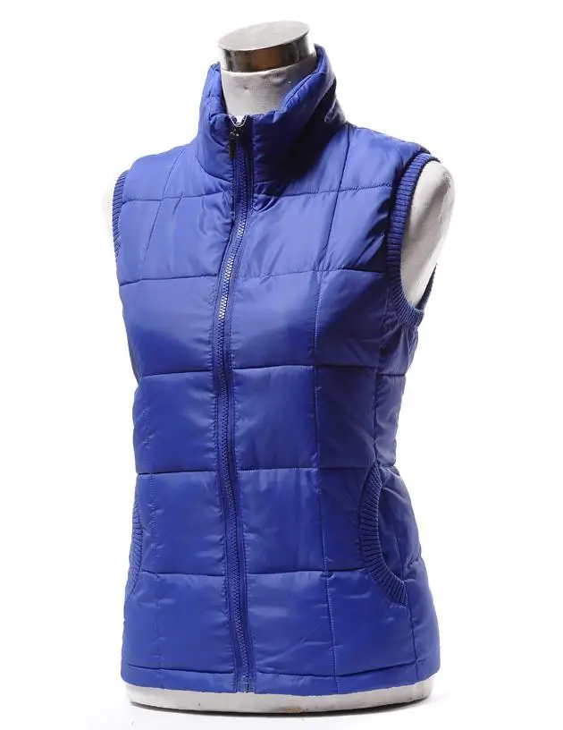 

Hot New Arrival Winter Sleeveless Women's Vest Lady Fashion Down-Padded Casual WaistCoat Plus Large Size XL-XXXXL Factory sales