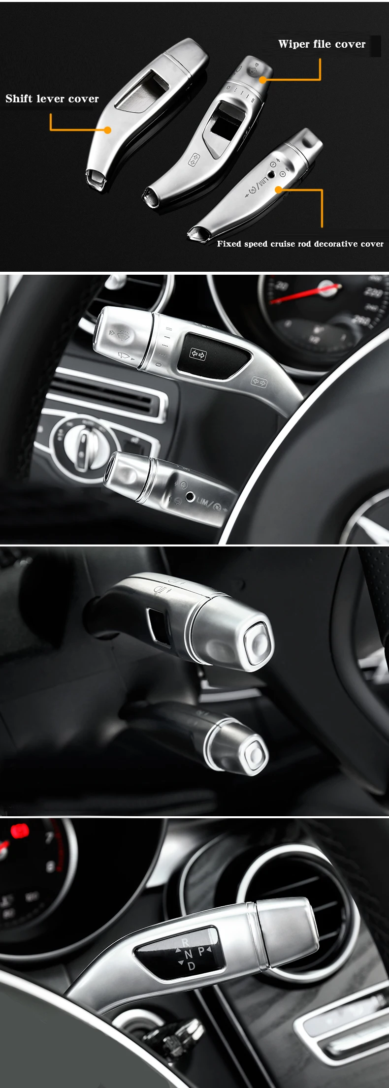 Для Mercedes-Benz A/B/C/E/GLC/CLA/W205 W204 W203 X253 W117 X156 модифицированные внутренние хромированные автомобильные аксессуары