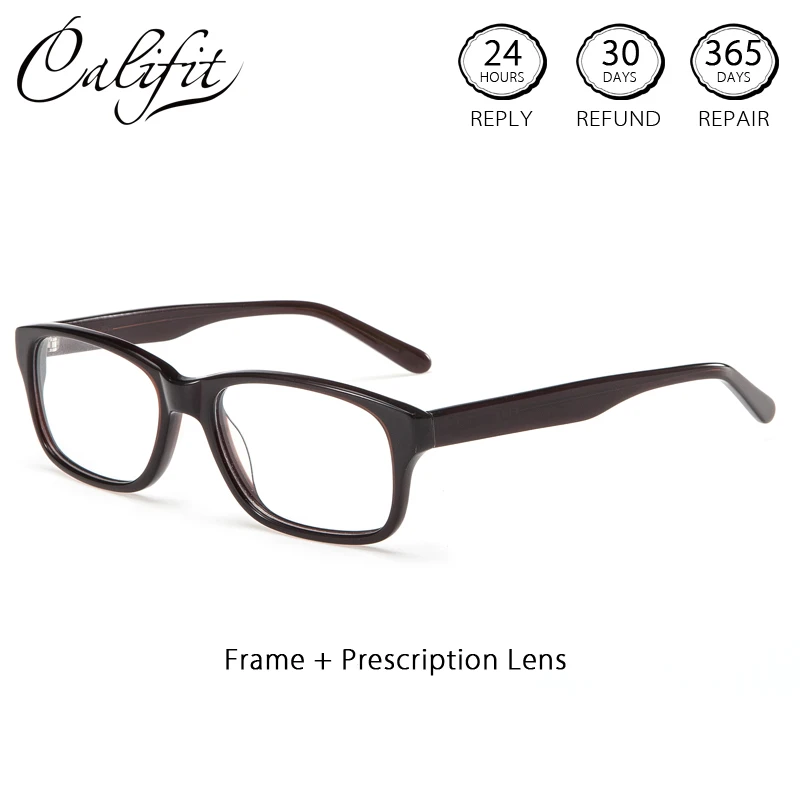 CALIFIT Винтажный дизайн очки для близорукости женские с линзами по рецепту Цветной
