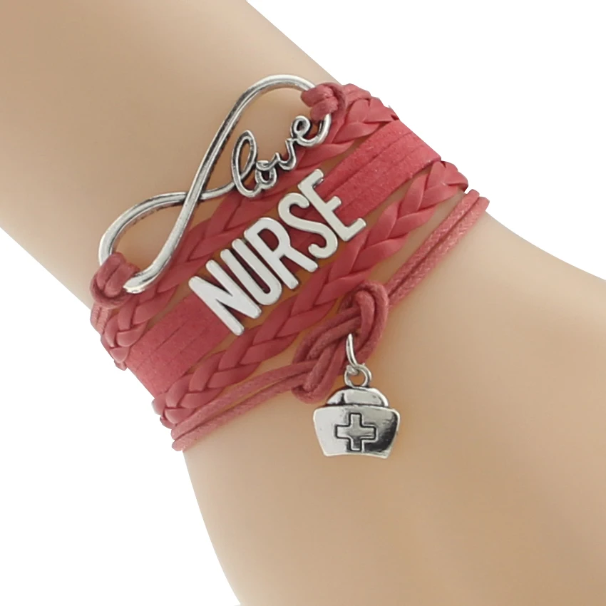 2019 Новое прибытие Бесконечность любовь браслет с надписью Nurse-лучшие браслеты