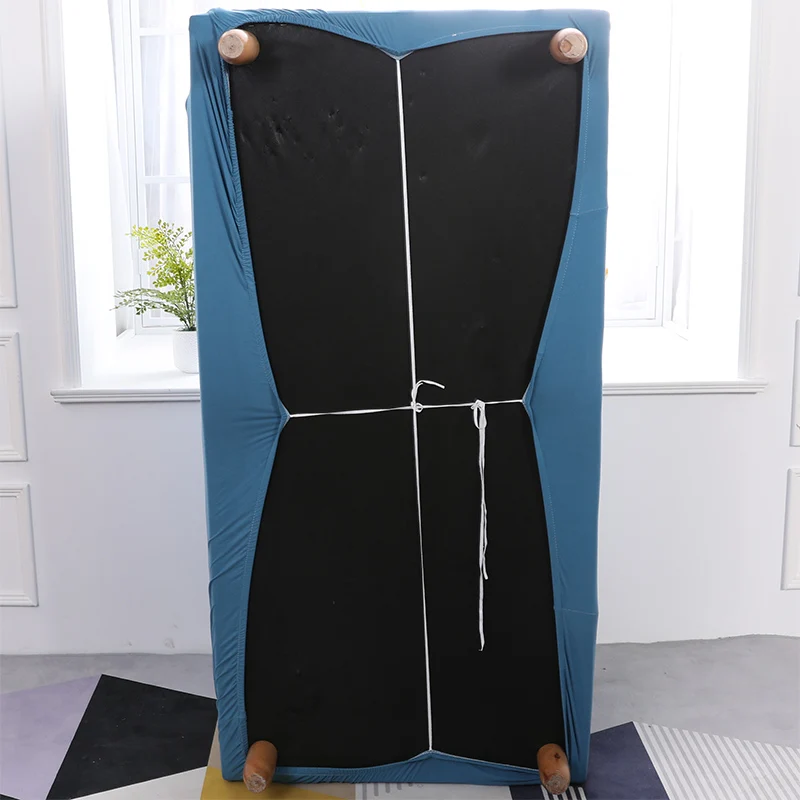 Сплошной цвет slipcovers диван покрывает все включено Противоскользящий эластичный