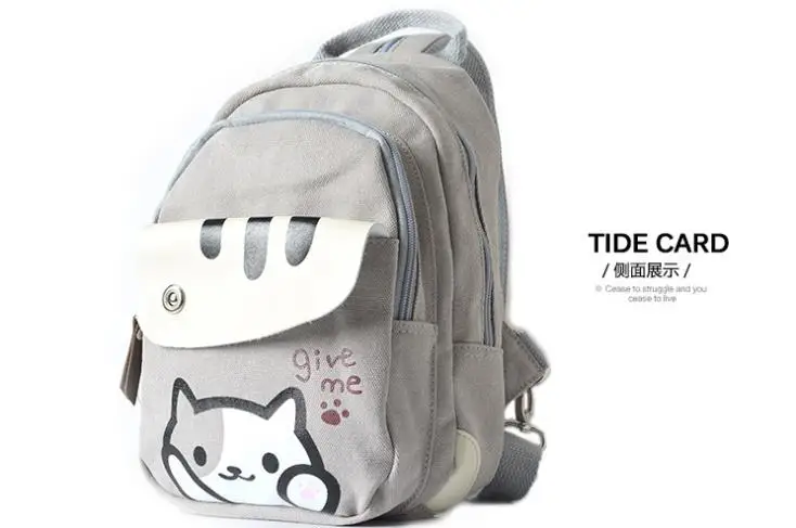 Harajuku Горячая Аниме Kawaii Neko Atsume Cospaly Мини Печать джинсовые рюкзаки для девочек-подростков женские школьные сумки Mochila Escolar