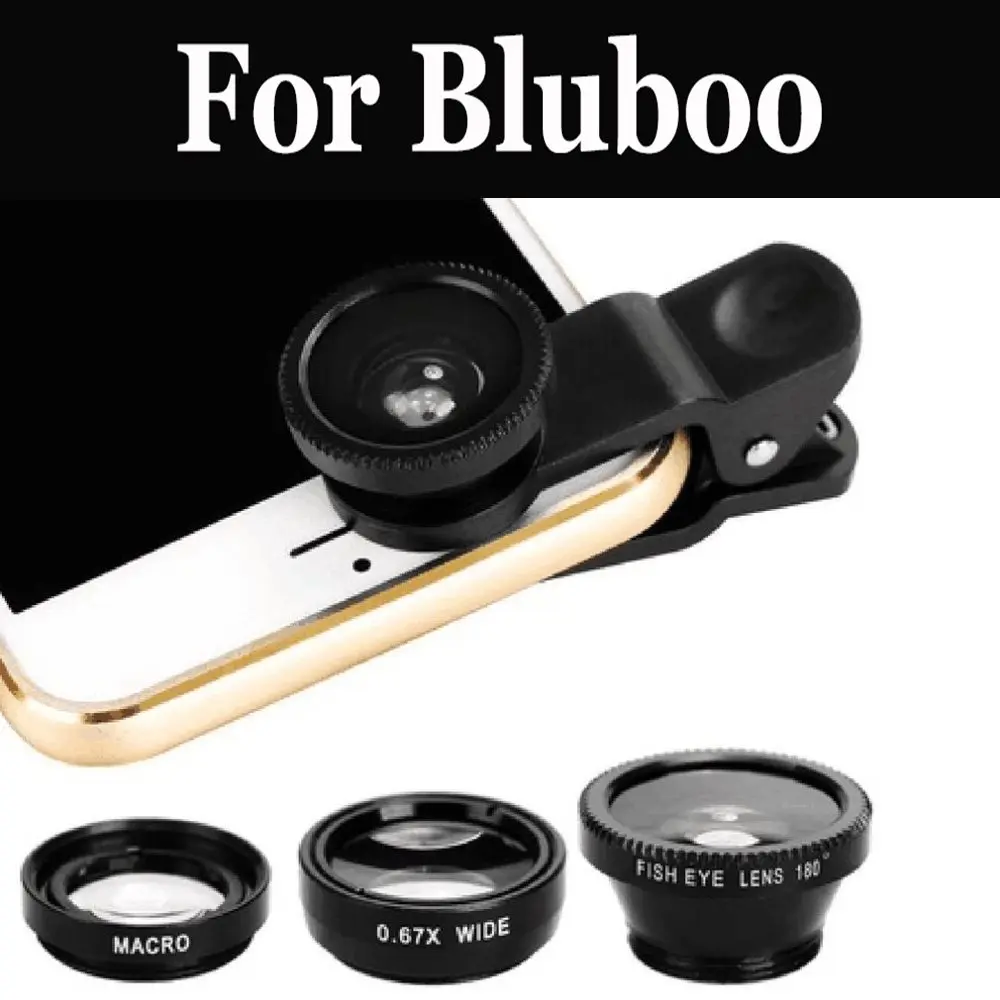 3In1 мобильный телефон рыбий глаз + Широкий формат макро объектив для Bluboo Xfire 2 Dual