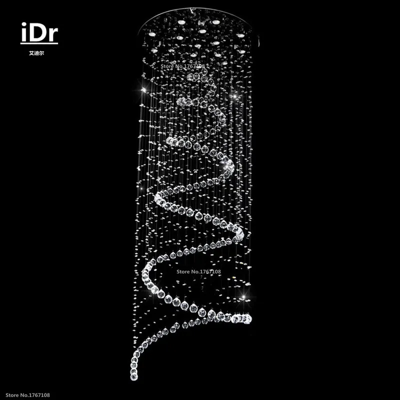 Хрустальная люстра для лестниц вилла клуб отель проект этаж в пентхаусе лампа