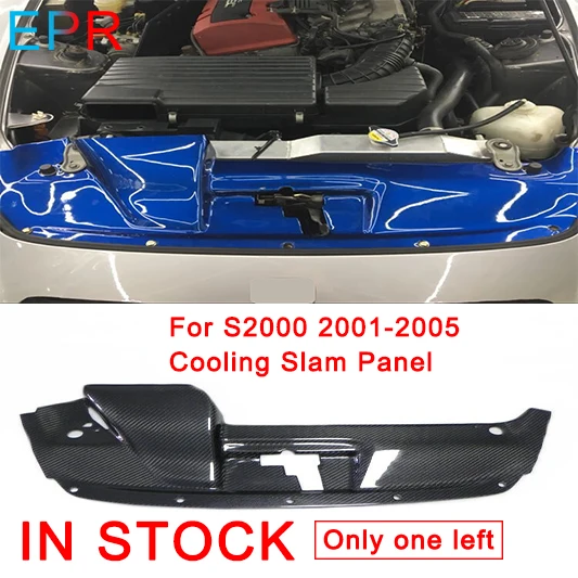 Для S2000 2001-2005 карбоновая охлаждающая Шлаковая панель для Honda глянцевые волоконные