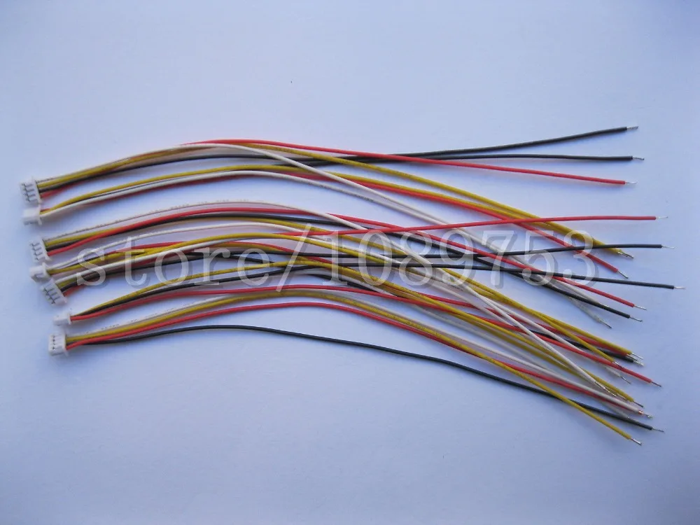 50 шт 1 25 мм шаг 4 контактный разъем с 28AWG 100 кабель|4 pin female connector|4 female4 cable connector |