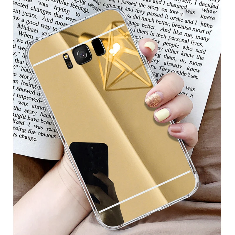 Зеркальный чехол с покрытием для Samsung Galaxy A6 A8 Plus 2018 A7 J2 Pro J4 J6 J8 A750 A750F Модный мягкий