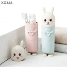 XZJJA Милая зубная щетка кролик держатели зубной пасты дорожный переносной чехол для зубной щетки мультяшная коробка для зубной щетки контейнер для ванной комнаты