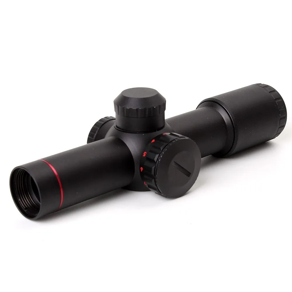 Тактический Ohhunt 4.5x20E компактный охотничий прицел с красной подсветкой из стекла с гравировкой с откидной крышкой для объектива