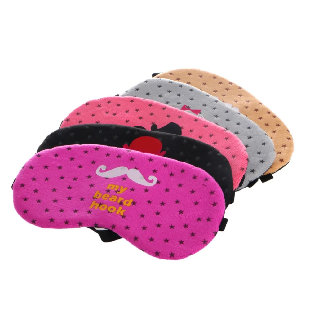 Новая Милая дорожная маска для сна мягкий чехол повязка на глаза случайный