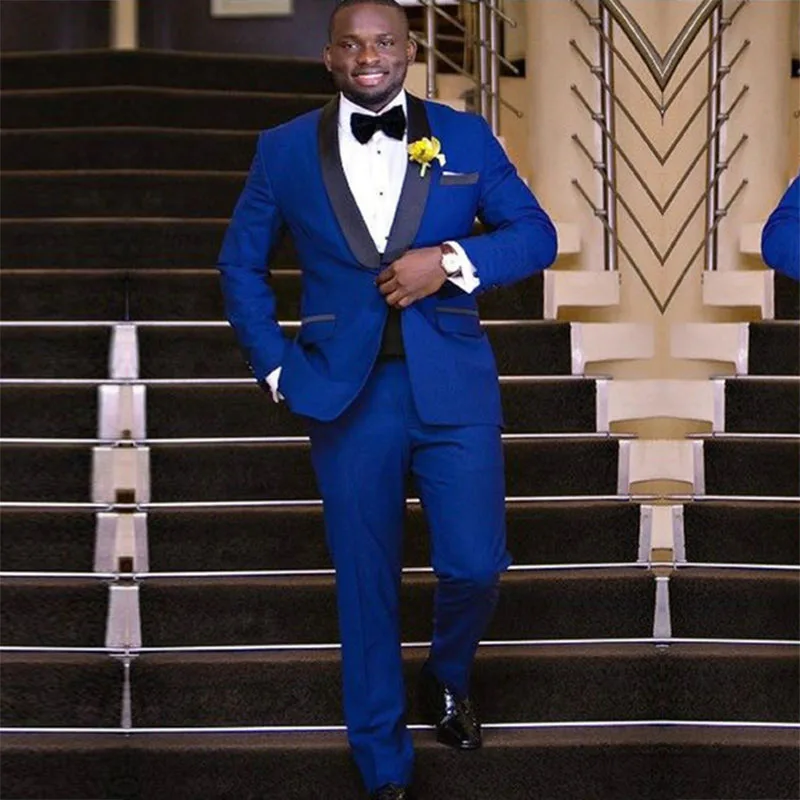 Style 10 Y532 Trajes Para Hombre Slim Fit Men Suit For Wedding Custom Made 3 Pieces Mens Suits With Pants Navy Blue With Black Groom suit - Цвет: Style 10