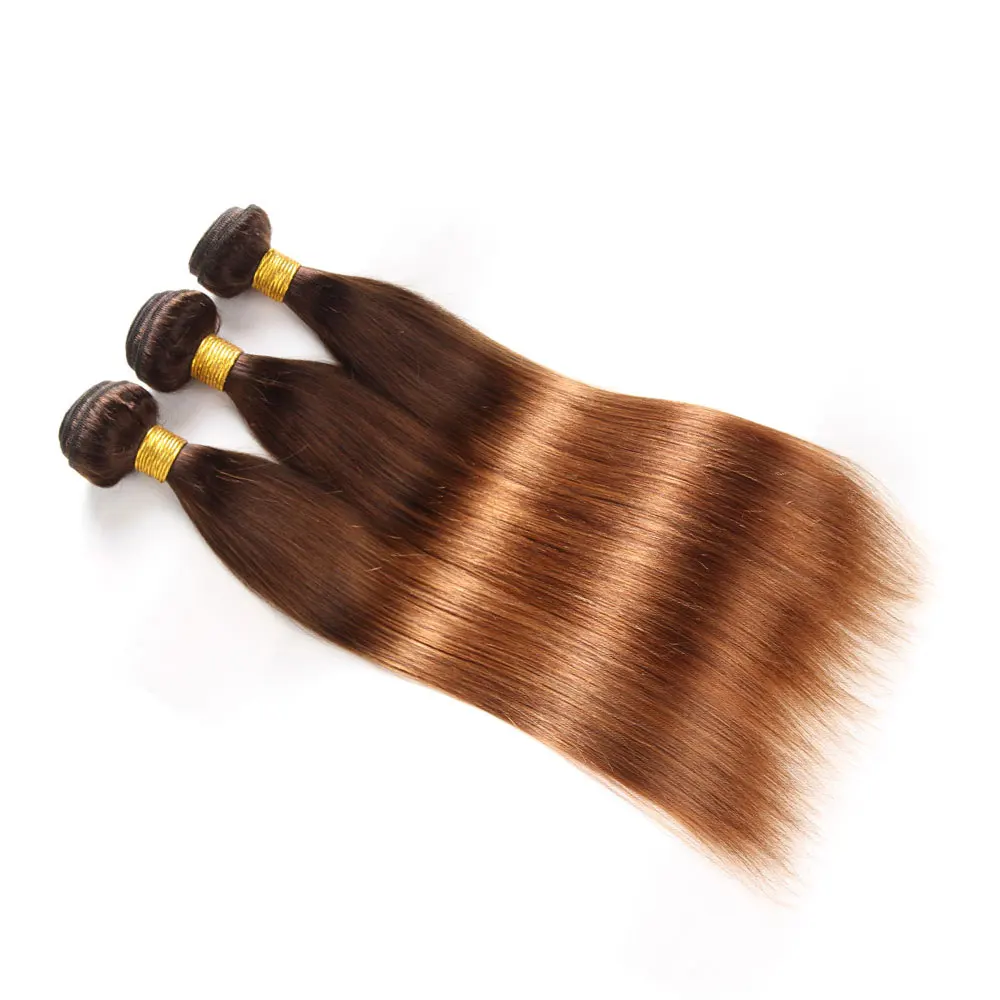 Fashion Plus бразильские прямые волосы remy пучок T4/30 пучки человеческих волос Ombre наращивание 12 ''-26'' бразильские волосы плетение пряди