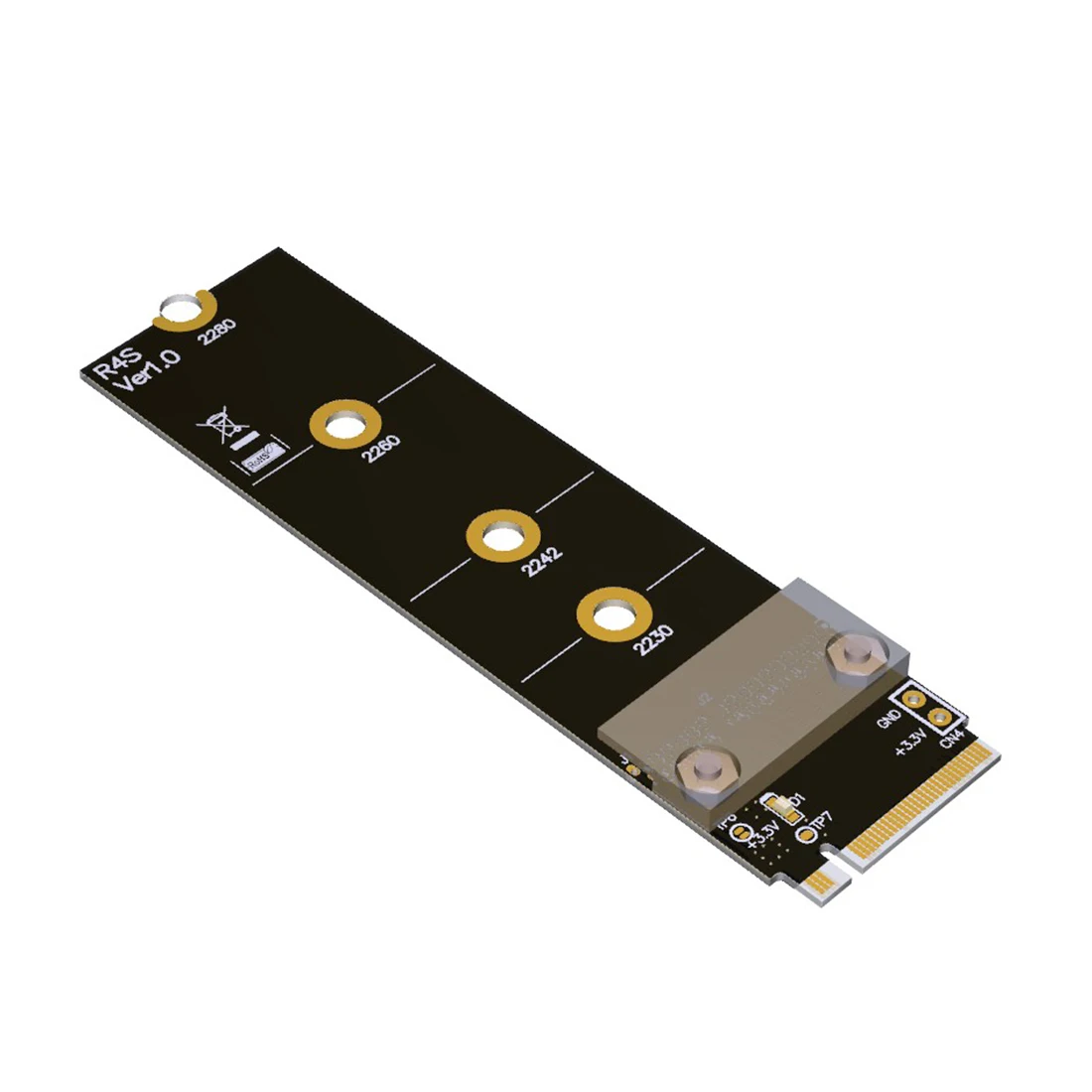 

Riser Card PCI-E 3.0 32G/bps M.2 for NGFF for NVMe to PCIe x16 Extension Cable SATA Power Cable for BTC Mining M2 2230 2242 2260