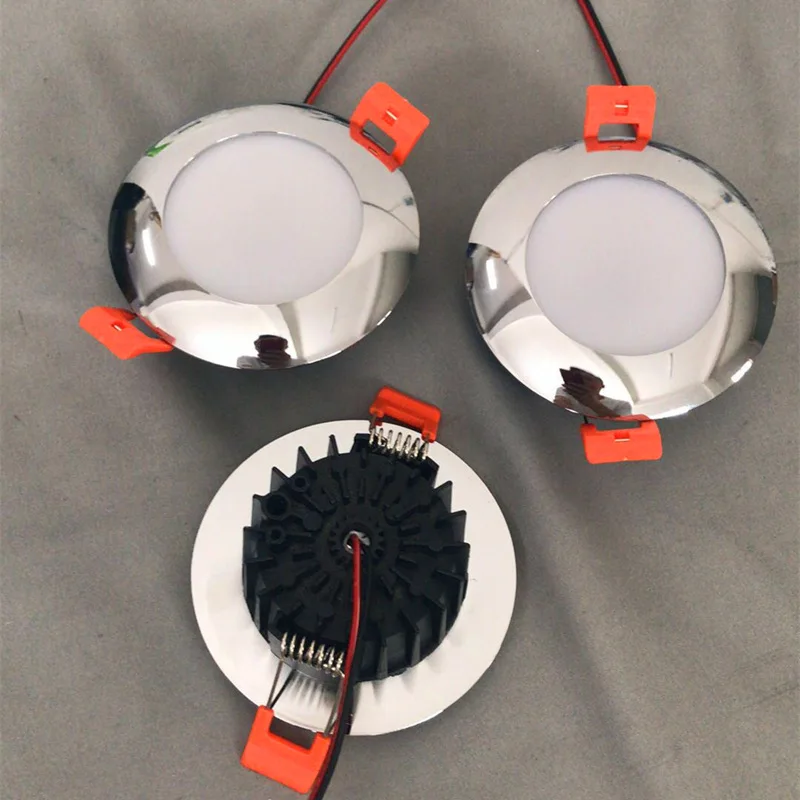 Topoch 9-30V LED светильник 3W вырез 65-70 мм 4-Pack матовый диффузор Пружинные зажимы