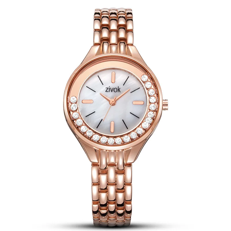 Montre Femme zivok Лидирующий бренд роскошные женские часы модные из нержавеющей стали