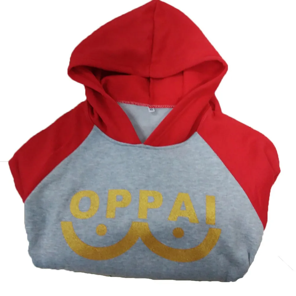 One Punch Man Hero Saitama Толстовка Oppai косплей костюм куртка с капюшоном толстовки Размер S