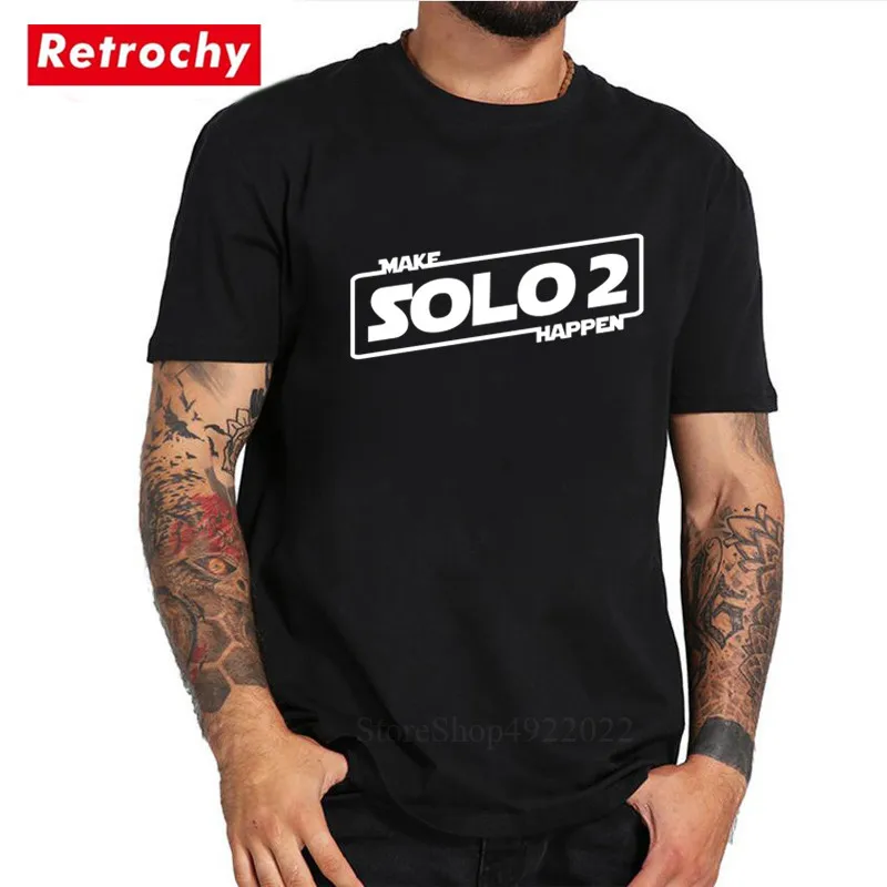 Мужская футболка с надписью Make Solo 2 стильная футболка-хипстер в стиле ретро