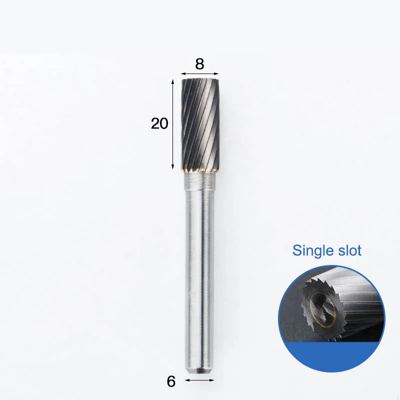 X00702 6 мм Хвостовик HSS режущие сверла для Dremel роторный инструмент металлический деревообрабатывающий фрезерный станок шлифовальный высокоскоростной резак однорезанные боры - Длина режущей кромки: X00702
