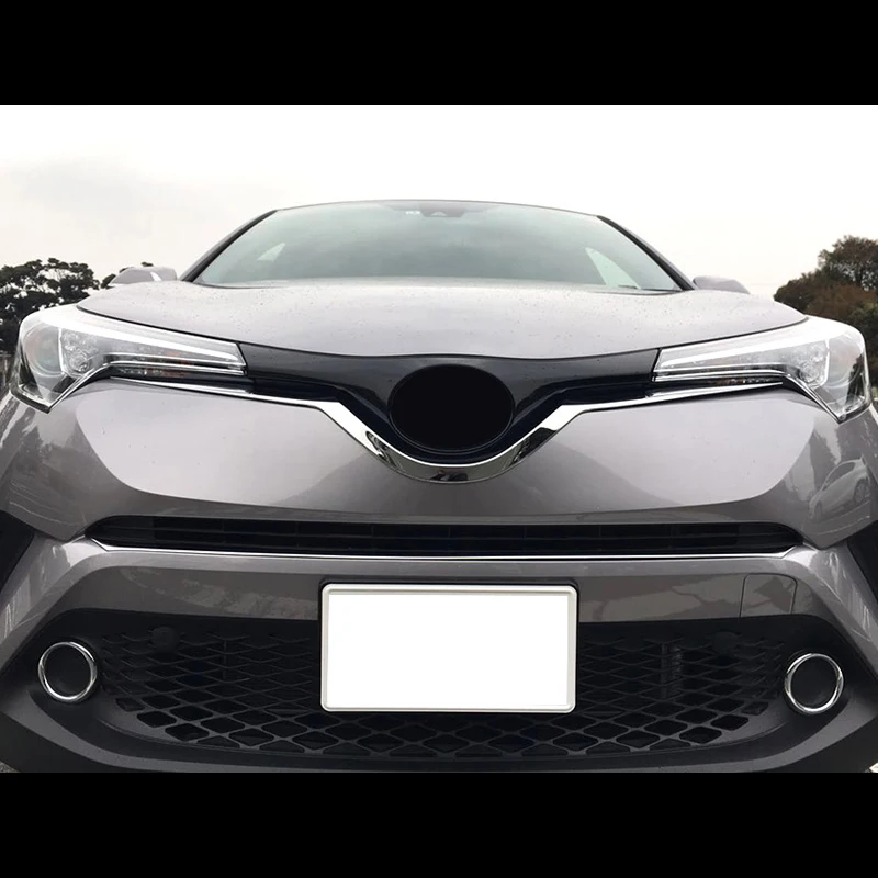 Для TOYOTA C HR CHR 2017 2018 ABS Хром Передняя фара противотуманная детектор крышка Накладка