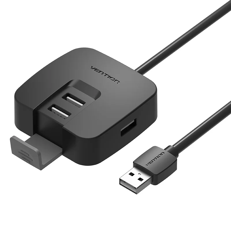 Vention 4 порта USB 2 0 концентратор разветвитель адаптер с micro usb подставка питания для