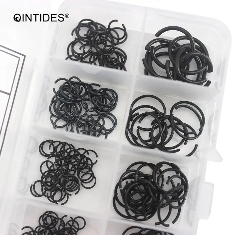 Qinstindes 300 штук M4-M16 Mix круглые проволочные кольца для валов стопорное кольцо фиксатор 65 марганцевых стальных стопорных колец M5 M6 M7 M8 M9