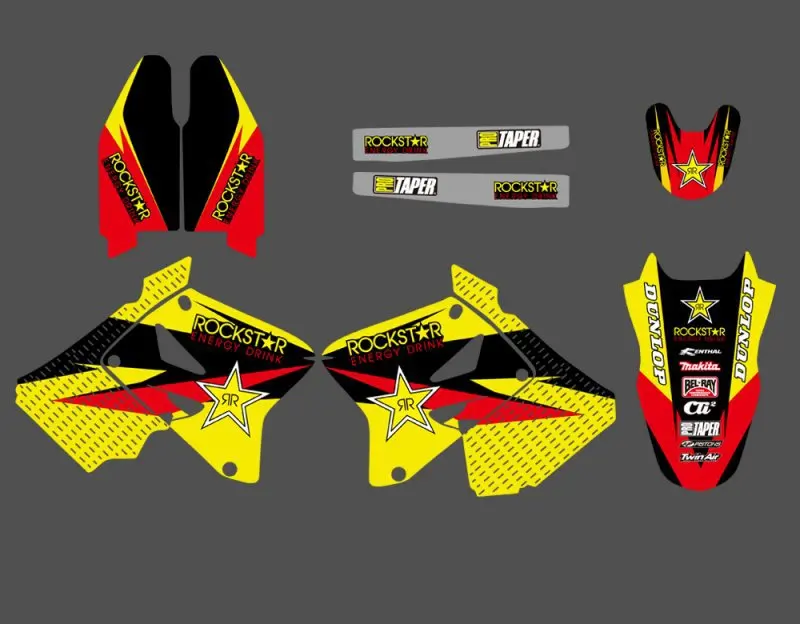 Наклейки графические наборы для Suzuki RM125 RM250 2001 2002 2003 04 05 06 07 08 09 10 2011 2012 RM 125 250 250|graphics