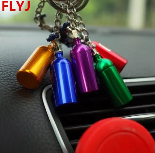 Металлический брелок для автомобиля ключей NOS турбо нитрген бутылка стайлинга автомобиля|Кольца ключей| |