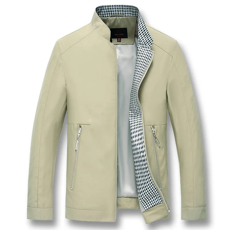 

TANG 2019 Male Casual Fashion Slim Fitted Zipper Jacket Hombre Men Smart Casual Businessmen Jackets Coats Jaqueta Masculina