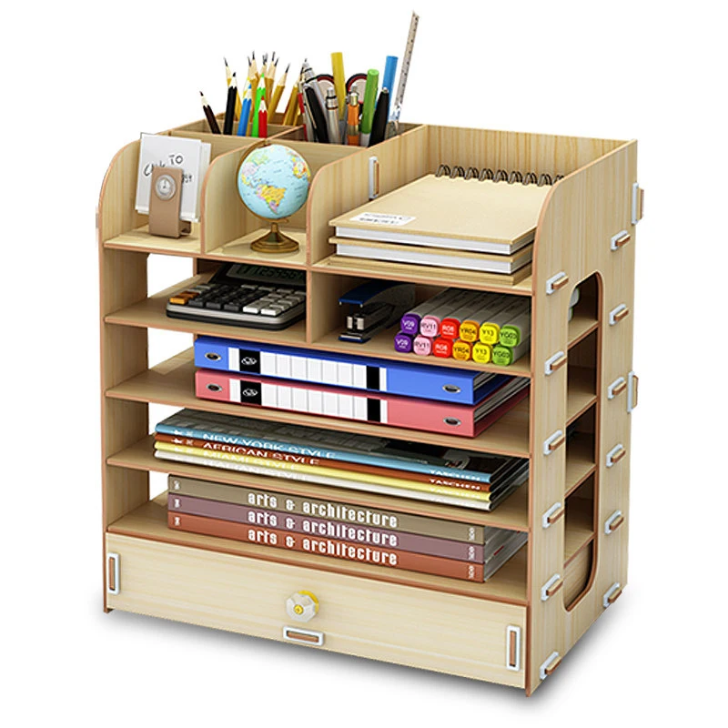 Actionclub DIY Настольная коробка для хранения документов, книг, полка для хранения, многослойная отделочная полка, Настольная книжная полка, офисные принадлежности