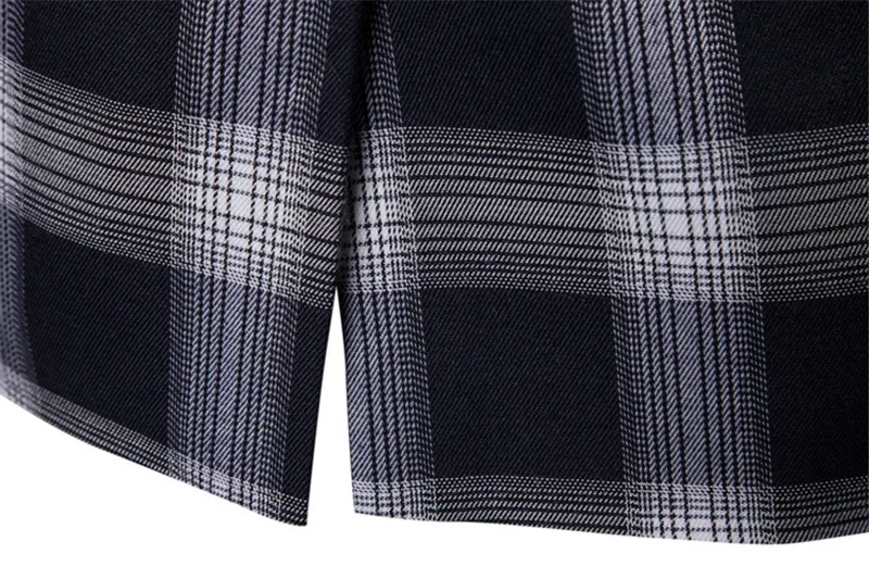AOWOFS плед блейзеры Для мужчин костюмы Мода одной кнопки пиджак Slim Fit клетчатый Для мужчин s Блейзер Одежда сцены