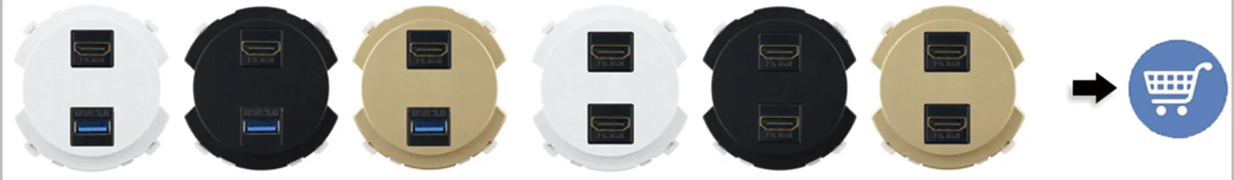 L1 пользовательская HDMI настенная розетка USB розетка для передачи данных белая/Золотая/черная настенная розетка модульная DIY комбинация Usb розетка