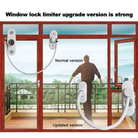 window lock door restrictor child baby home lockable safety cable lock window security cable lock
