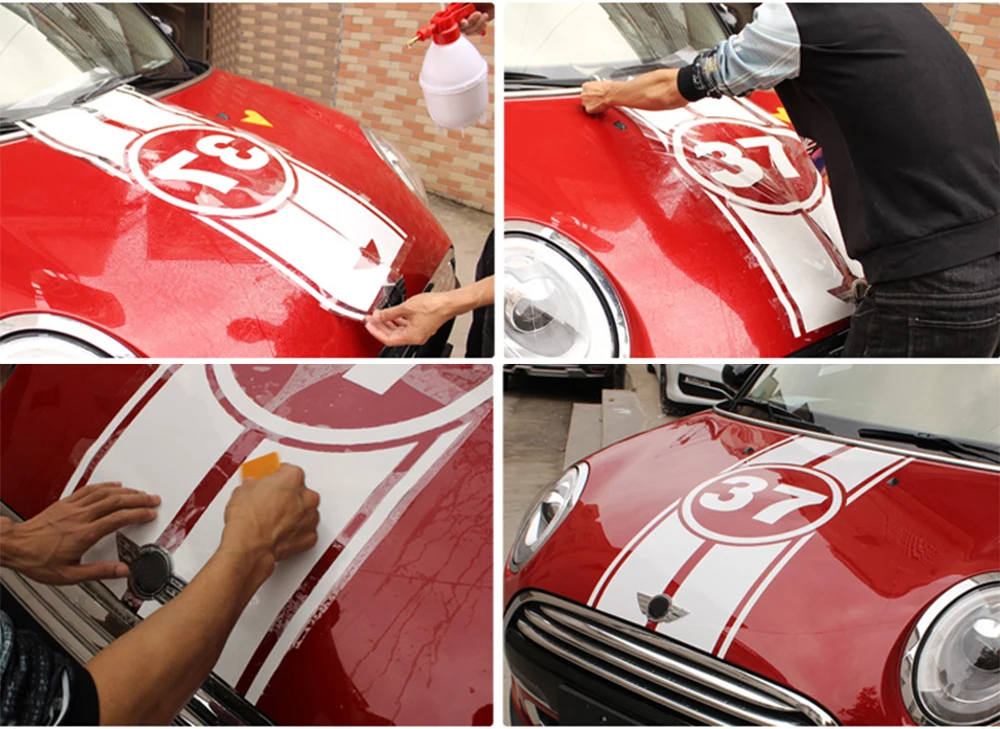 Car Hood Engine Trunk Rear 23 Number Decals Stickers For Mini Cooper One d Clubman F54 F55 F56 F60 R56 R60 R61 Car Accessories